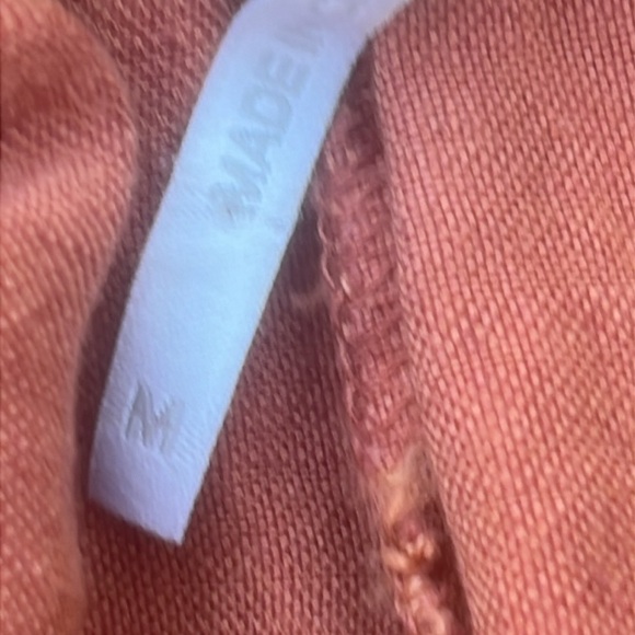 YFB Young Fabulous & Broke Cove Orange Linen Slit Wide Leg Pant Women's Size M - Picture 5 of 9